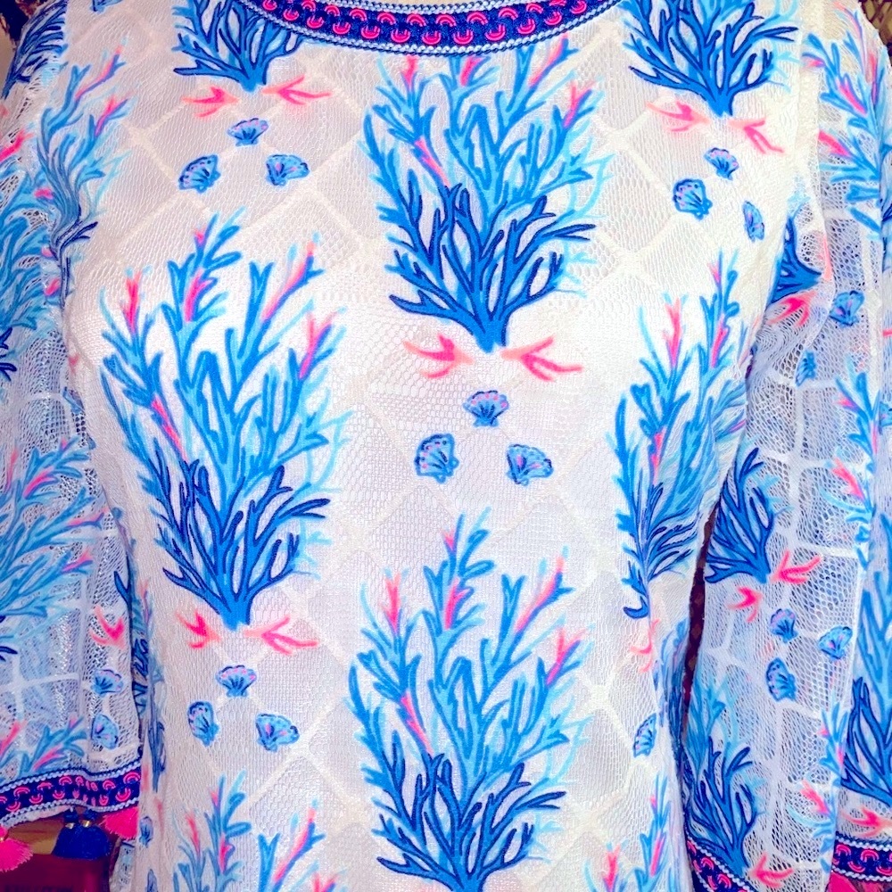 Lilly Pulitzer NWT Jackelin Romper Seaspray Off Shore Gorgeous Size 00,0 - Picture 12 of 16